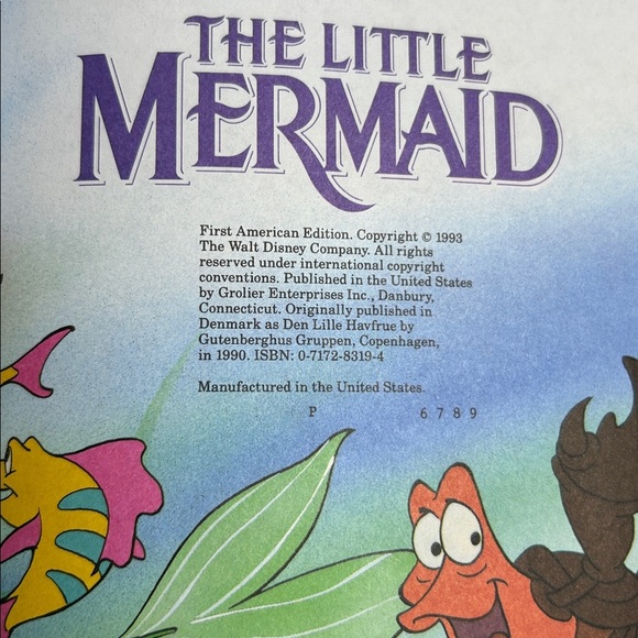 Disney Snow White and Little Mermaid Set of 2 Hardcover Books - Picture 3 of 3